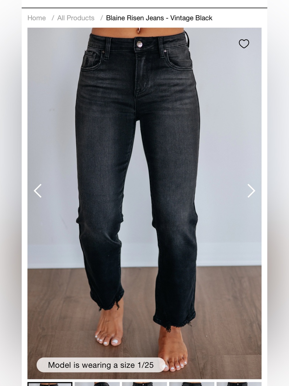 Ankle Jeans - Vintage Black